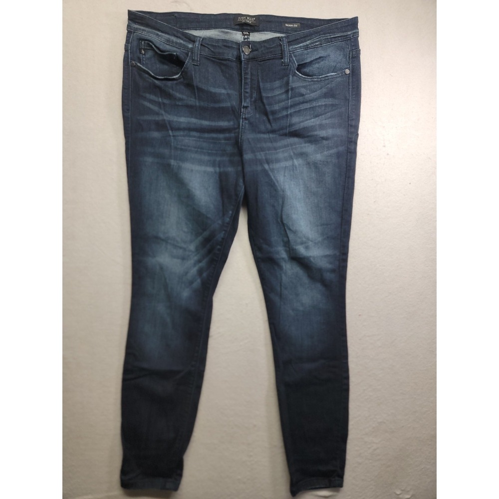 Judy Blue Skinny Fit Jeans Women 1XL Dark Wash Stretch Denim JB8248SSDK Mid Rise